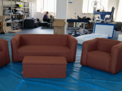 Living sofa with 2 angles